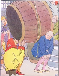 The Man Sat Down in Front of the Great Cask, and Drank and Drank